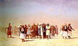 Egyptian Recruits Crossing The Desert by Jean-Leon Gerome